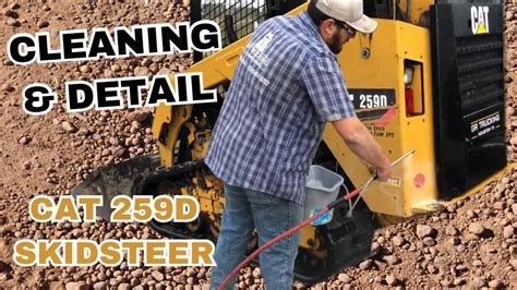 cleaning tracks on skid steer|Cat 259d skidsteer detailed cleaning and removing dirt, mud from .